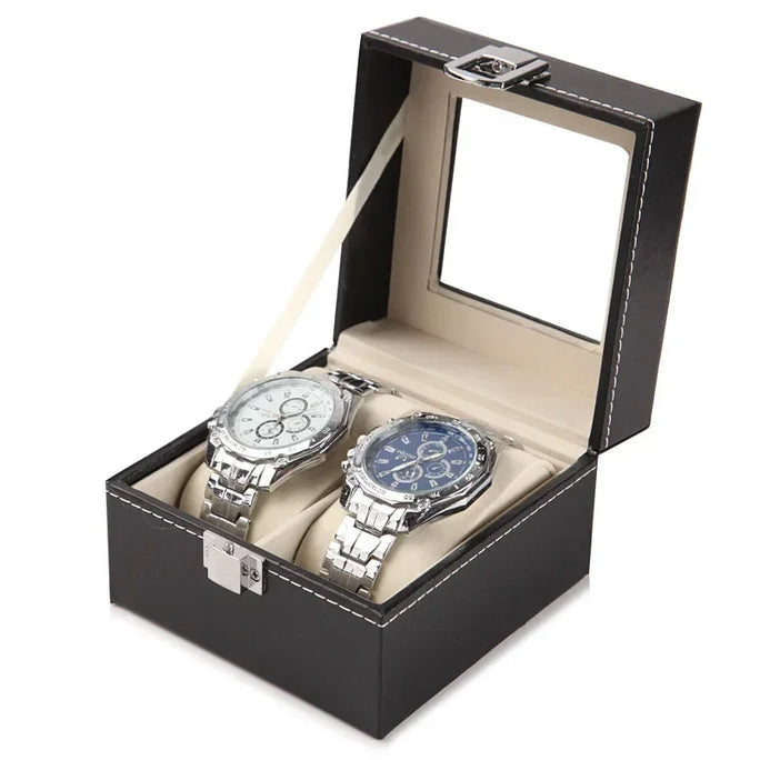 🔥 Hot Sale! PU Leather Watch Display & Storage Box – Elegant & Practical Gift for Watch Lovers! 🔥